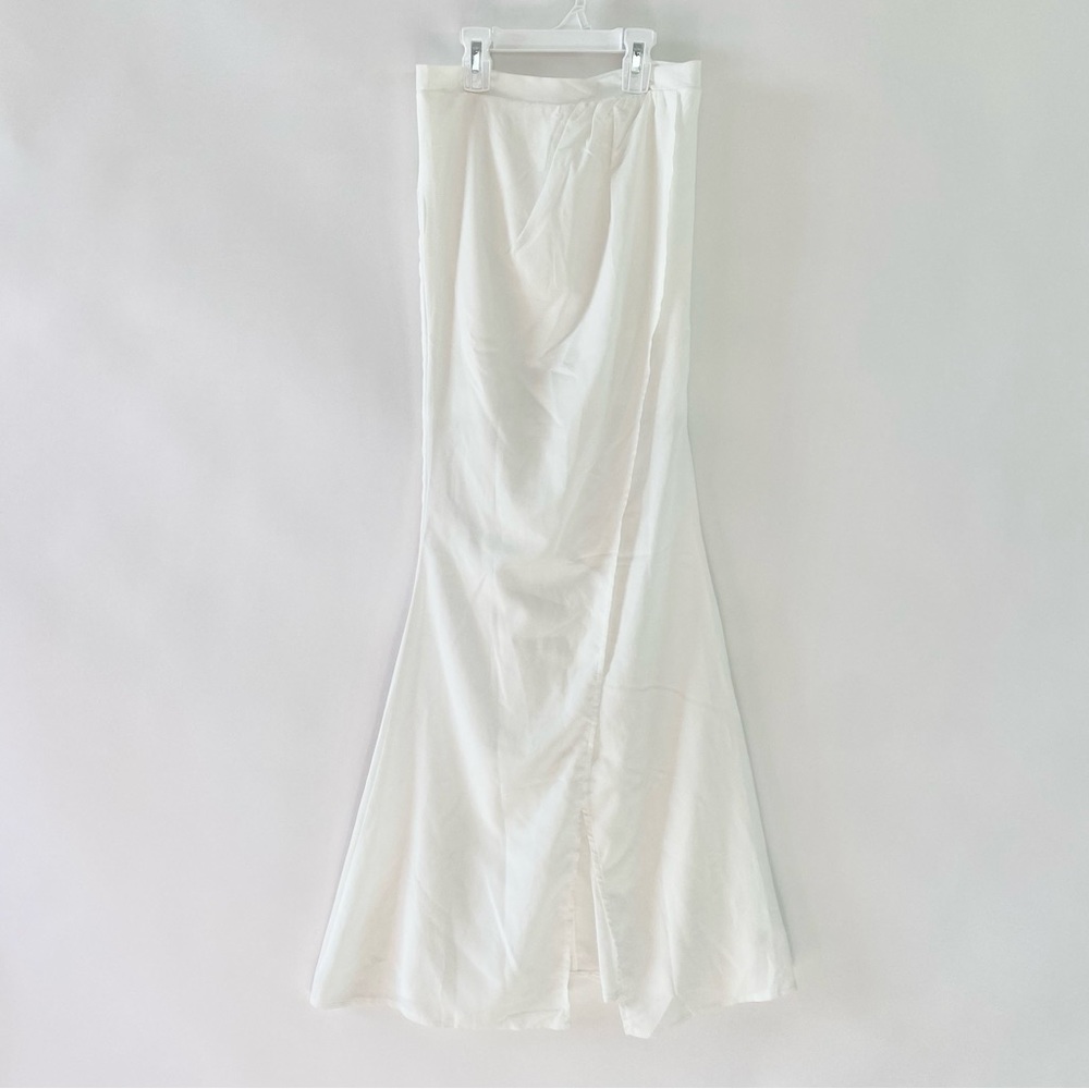 NWT Dress Me Zara White Lace Crop Top & Split Hem Maxi Skirt Two Piece Set Small - Picture 9 of 15